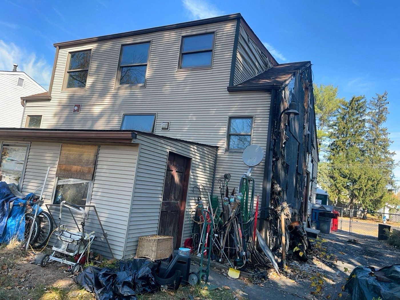 Roof fire damage inspection and documentation — Shelby Roofing Services insurance claim support