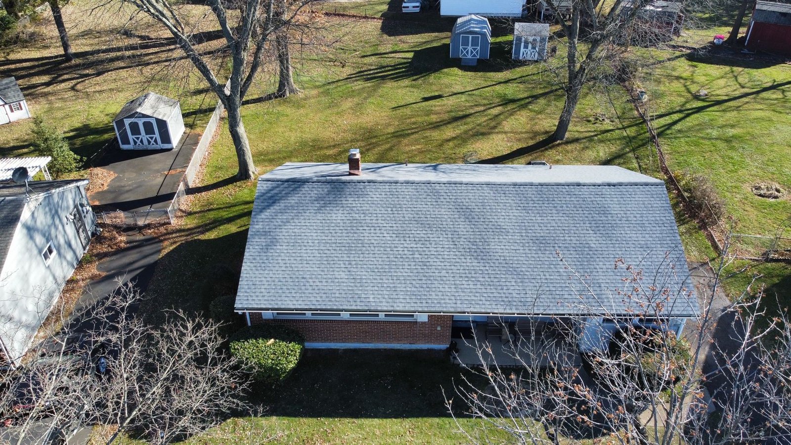After — copper pipe boot installed on new shingle roof — Shelby Roofing Services PA