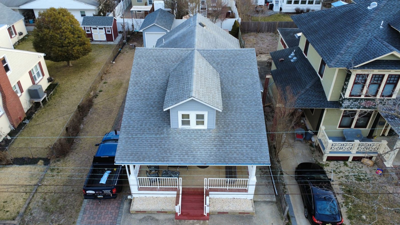 Before — aerial view of Cape Cod, NJ