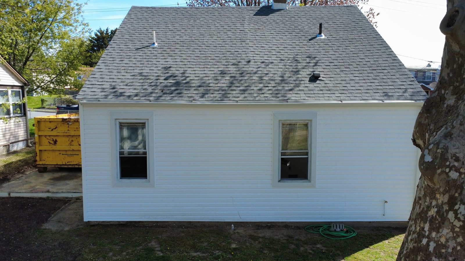After — side view of completed Cape Cod — Shelby Roofing Services NJ